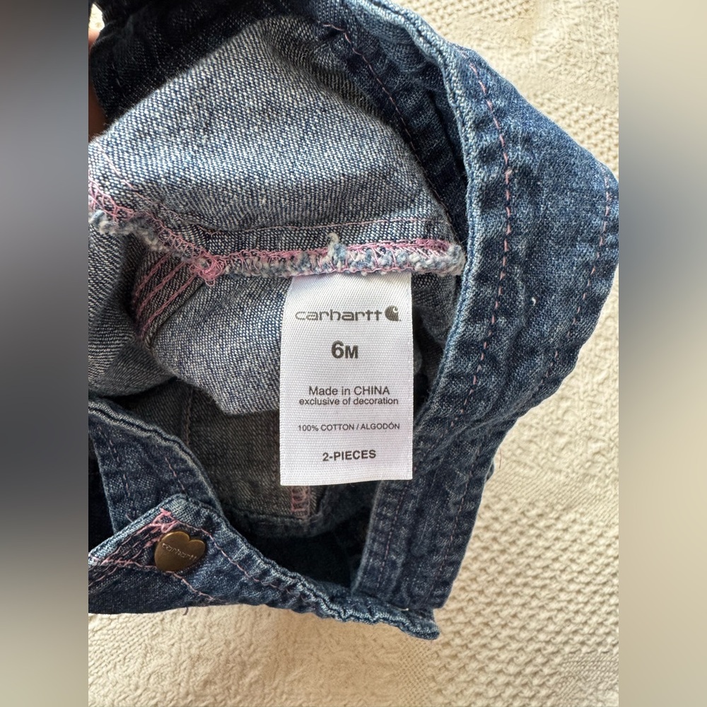 Carhartt Shortalls 6 months Cotton - Picture 4 of 4